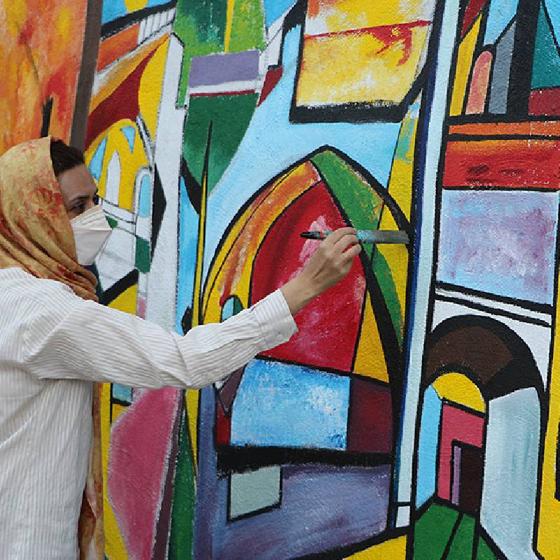 اکلیل در نقاشی خیابانی