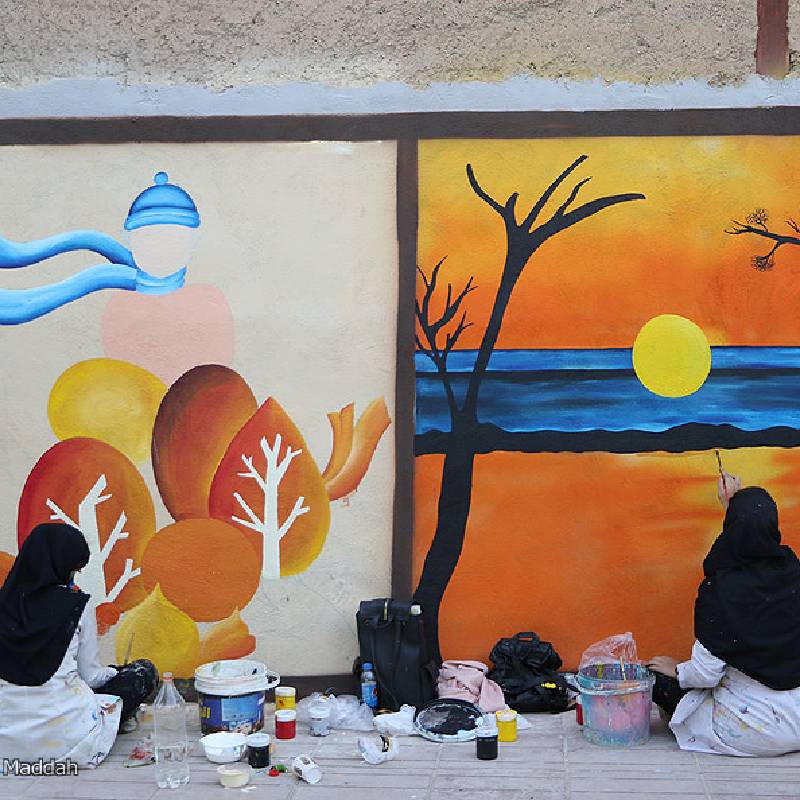 اکلیل در نقاشی خیابانی