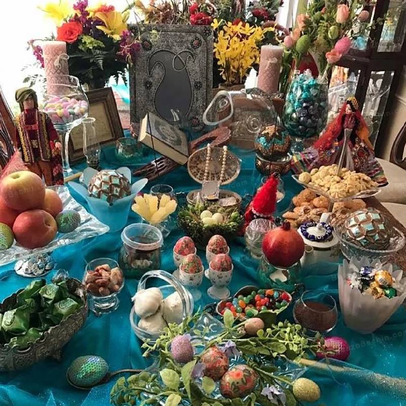 استفاده از اکلیل در سفره هفت سین